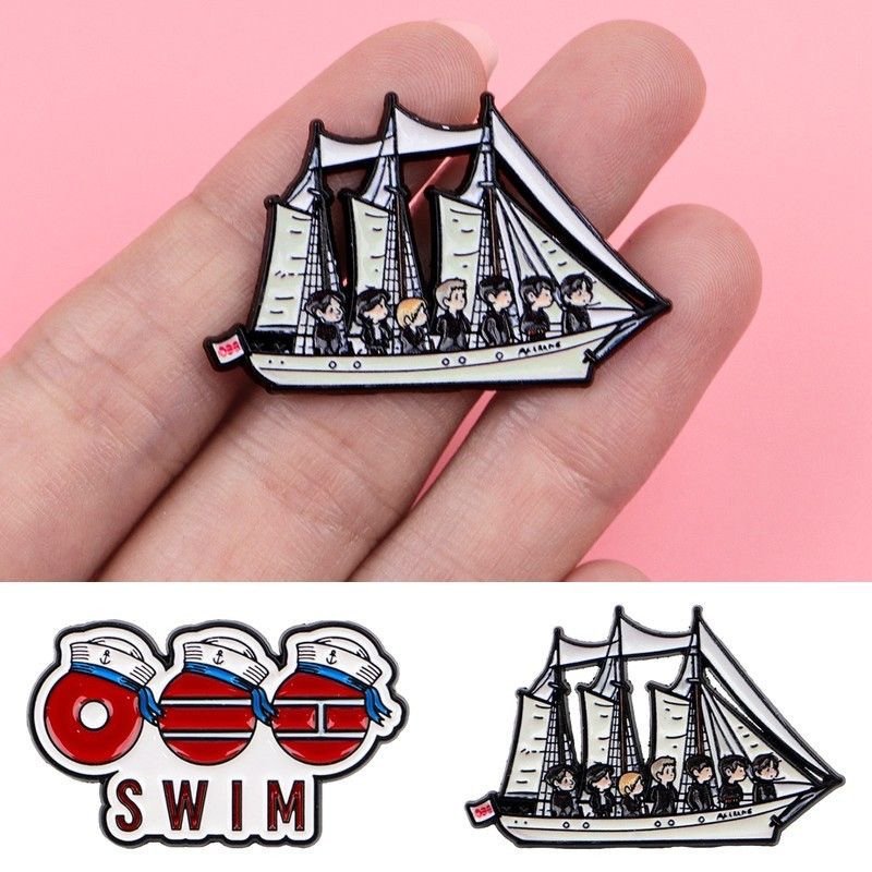 BTS-SWIM Alloy Brooch Pin