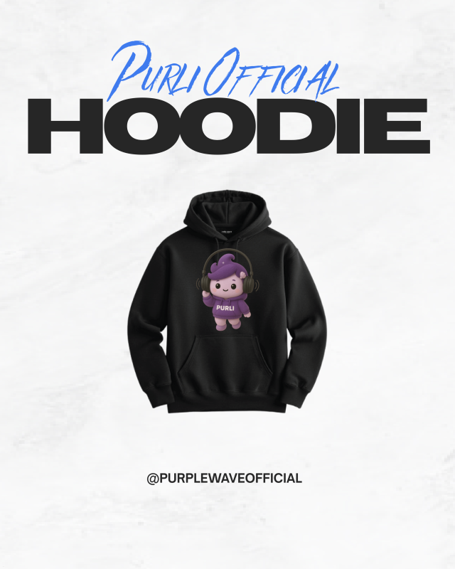 Purple Wave Official Mascot PURLI Classic Hoodie