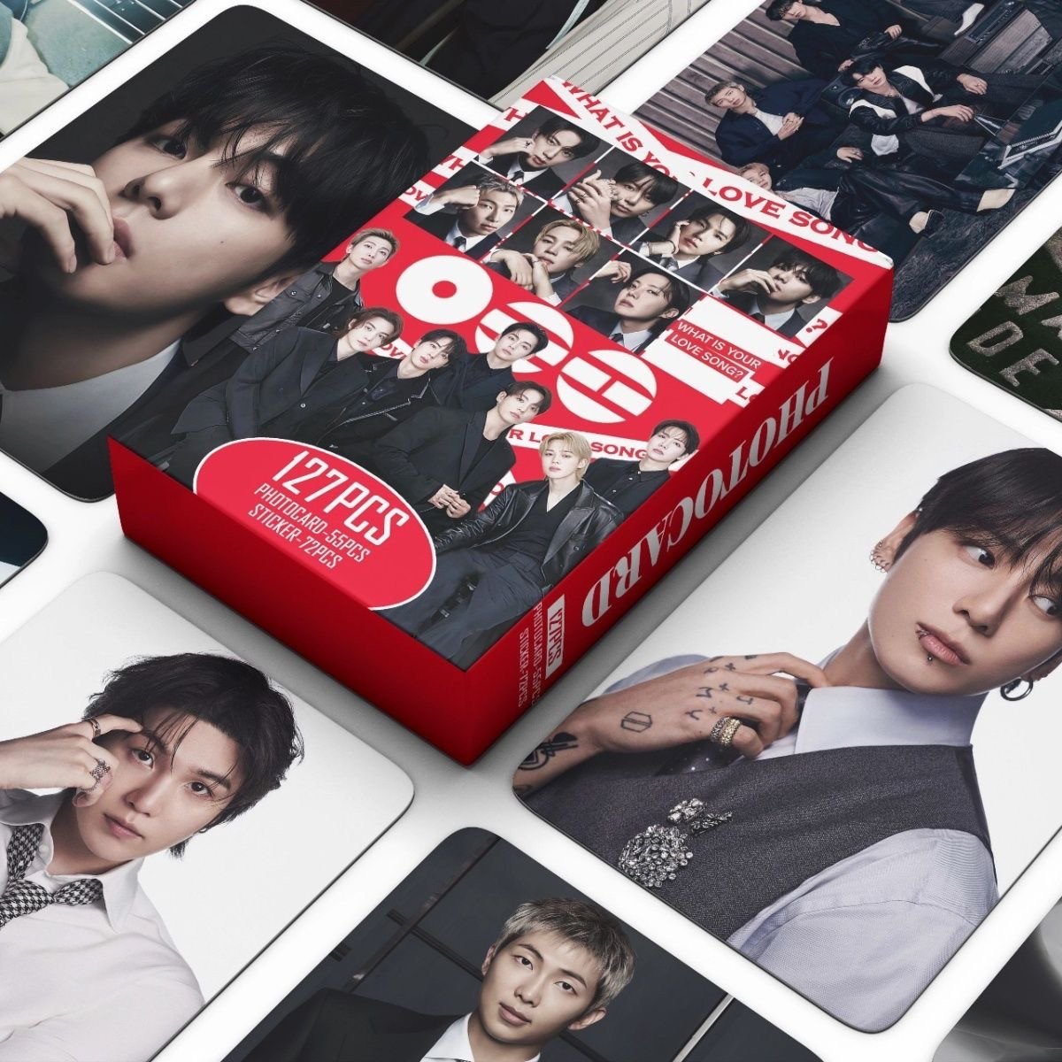 127Pcs/Box BTS ARIRANG Peripheral Photocard & Stickers