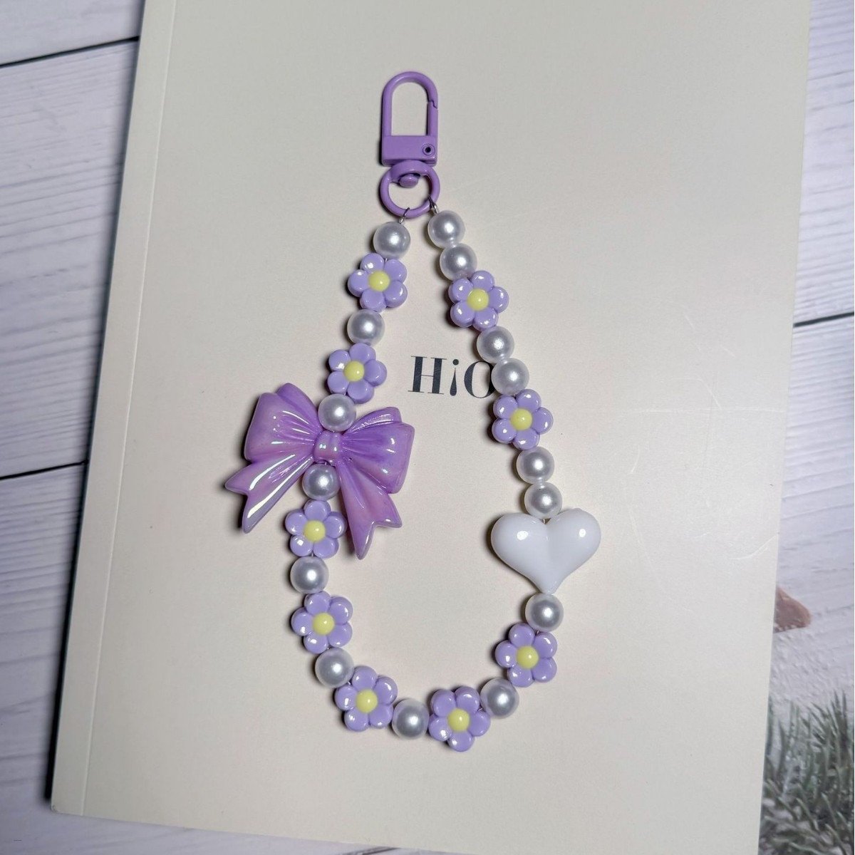 Cute Heart Bow Backpack Keychain Charm