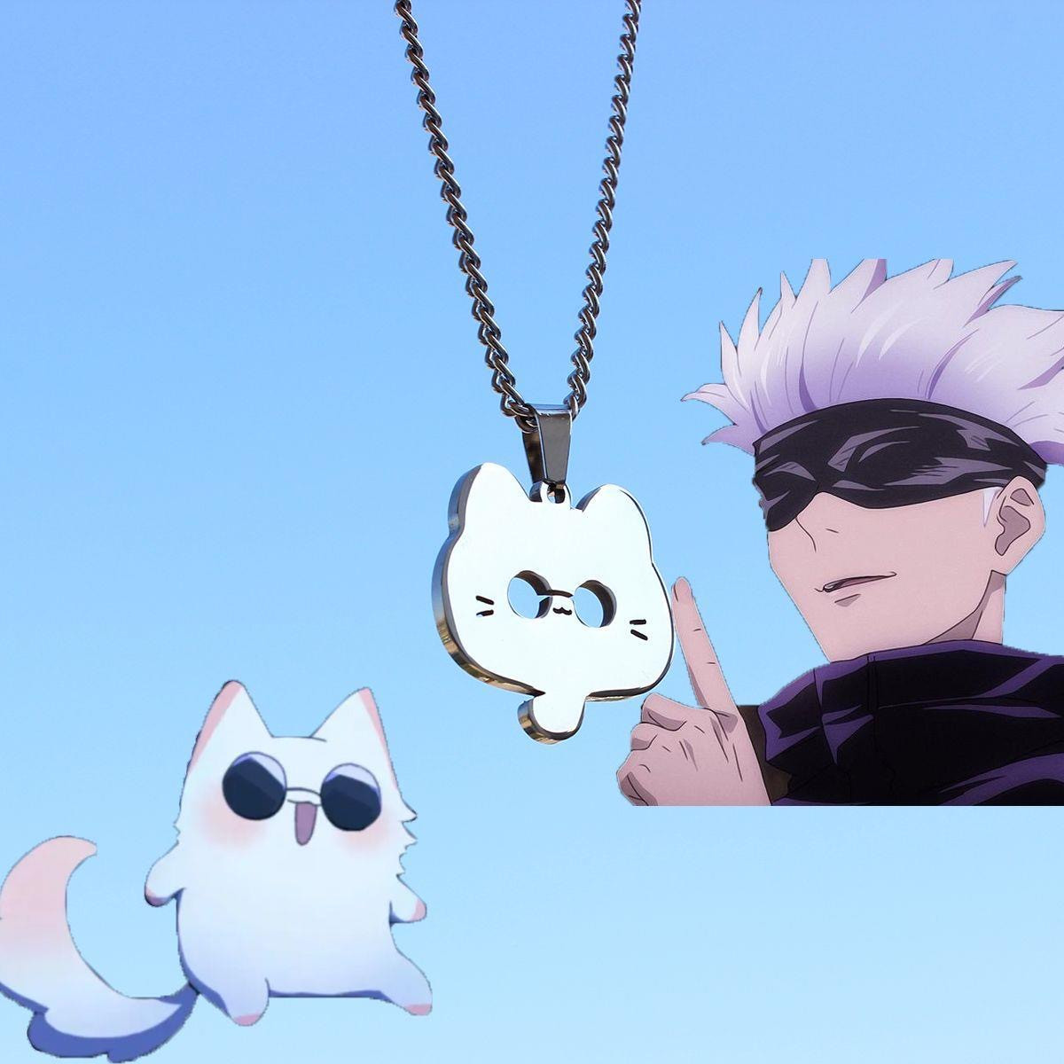 Satoru Gojo Cat Necklace Pendant