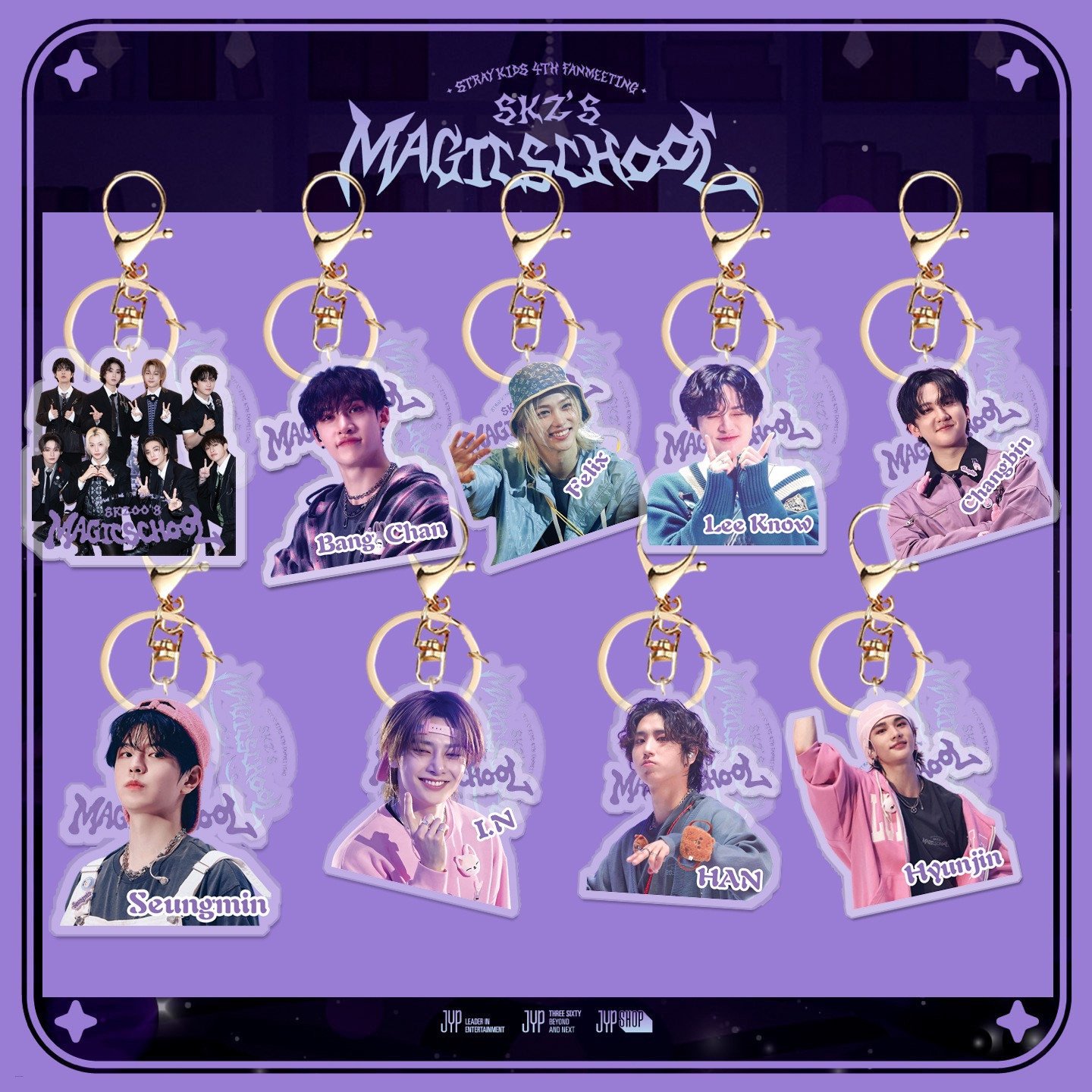 Straykids Magic School Acrylic Keychain