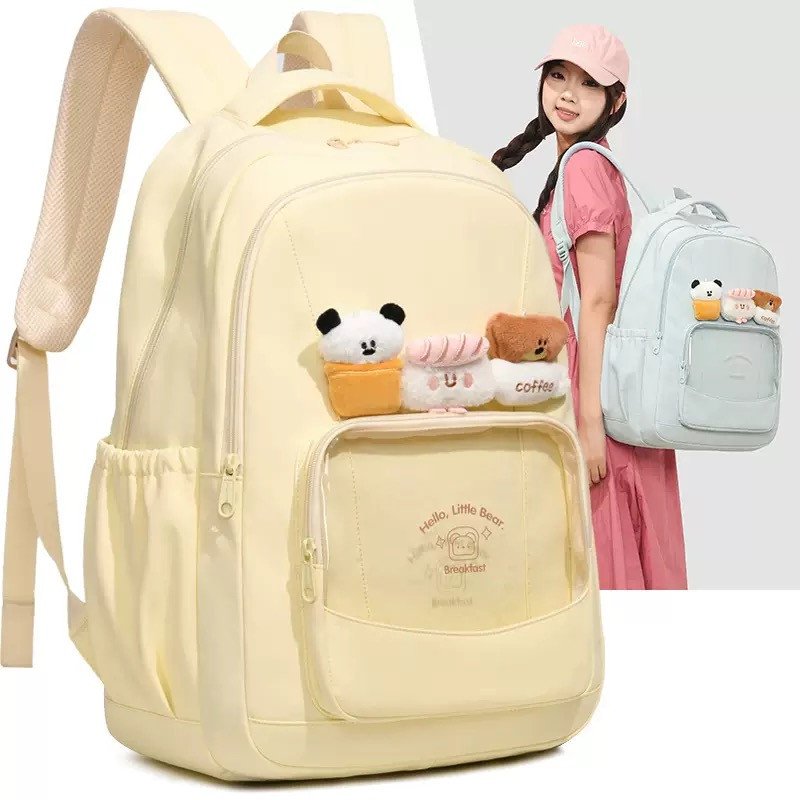 Cute Kawaii Cartoons Plush Large-Capacity Versatile Backpack