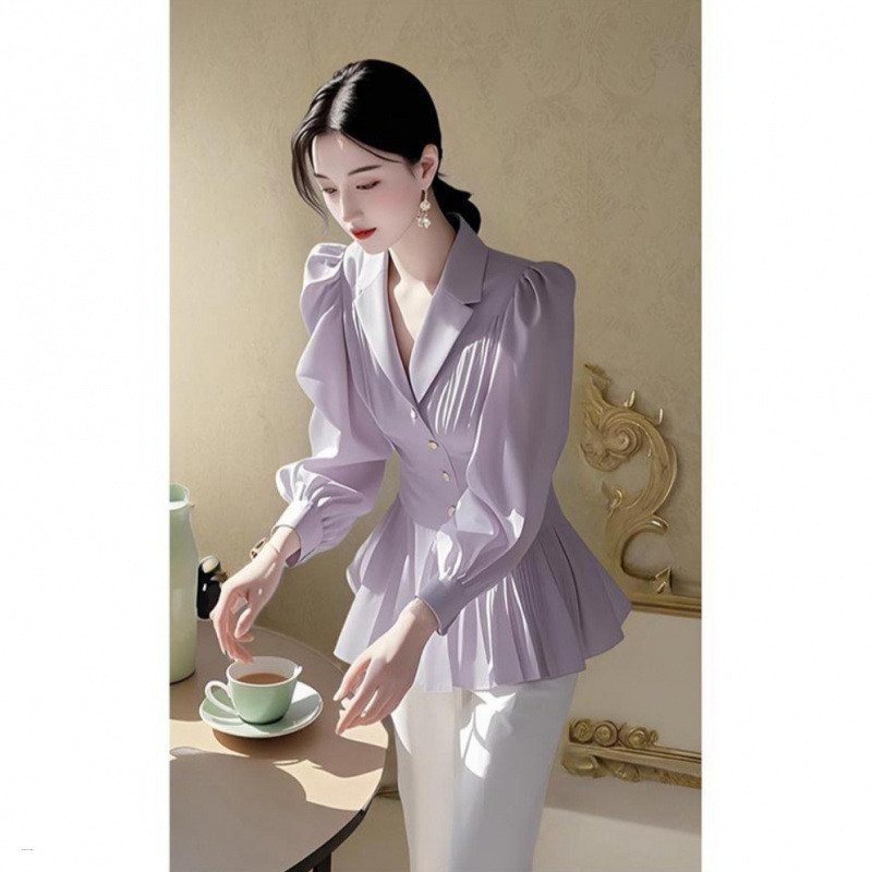 Luxury Temperament Office Formal Tops