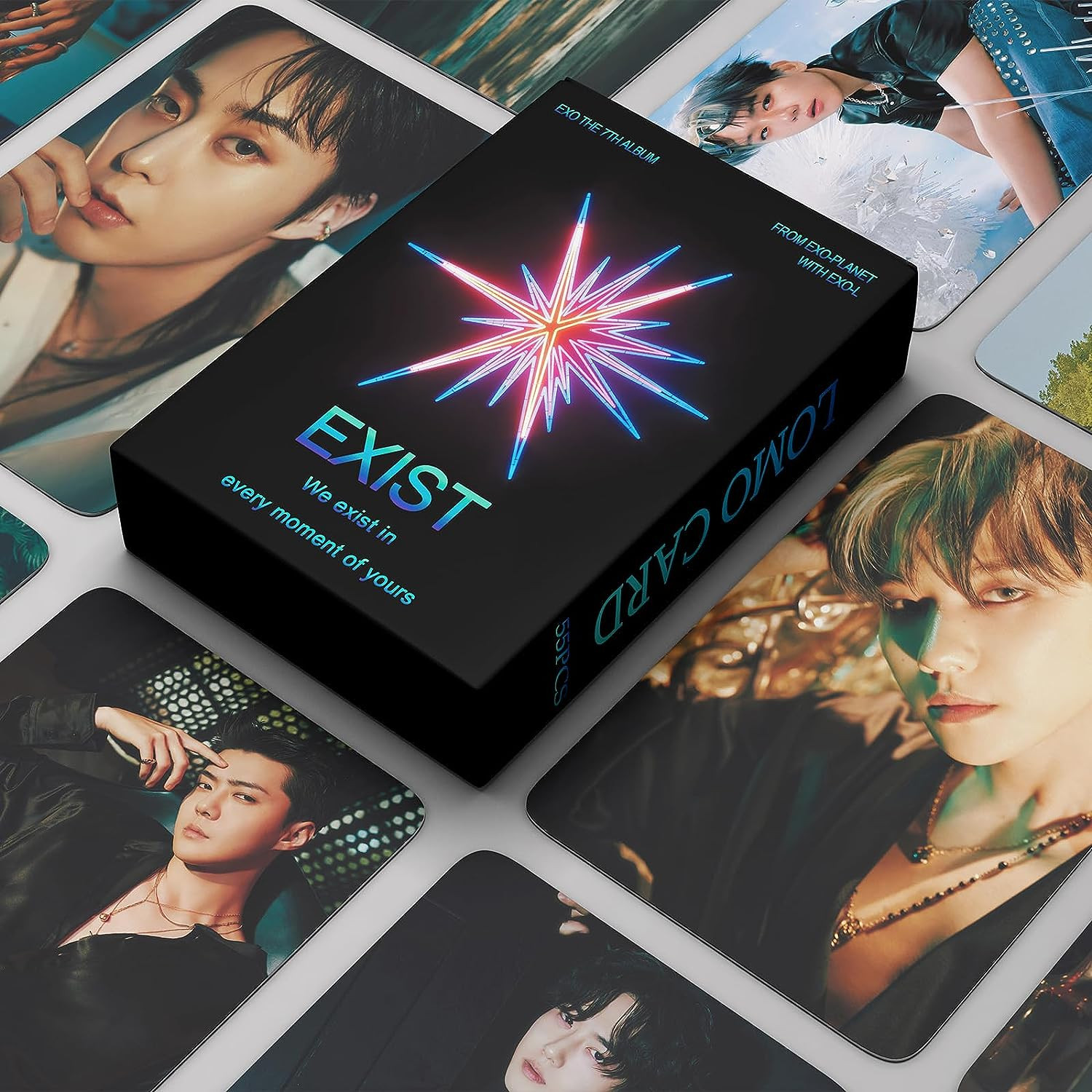 54pcs/Box EXO EXIST Album Concept Photocard/Lomocard