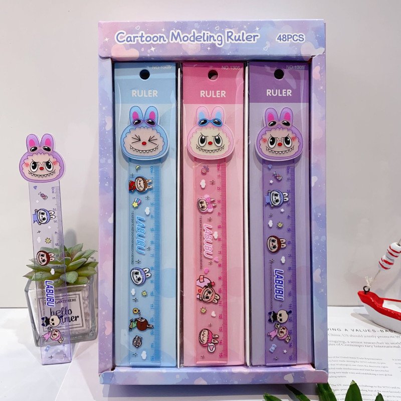 Kawaii Labubu Plastic Ruler