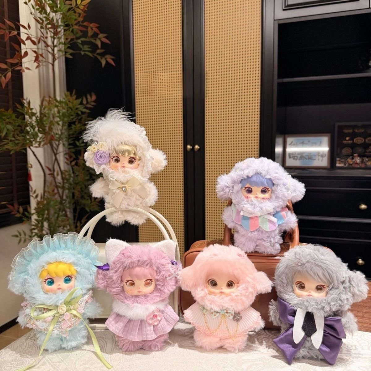 Cute Vinyl Face Plush Doll Pendant Keychain 15cm