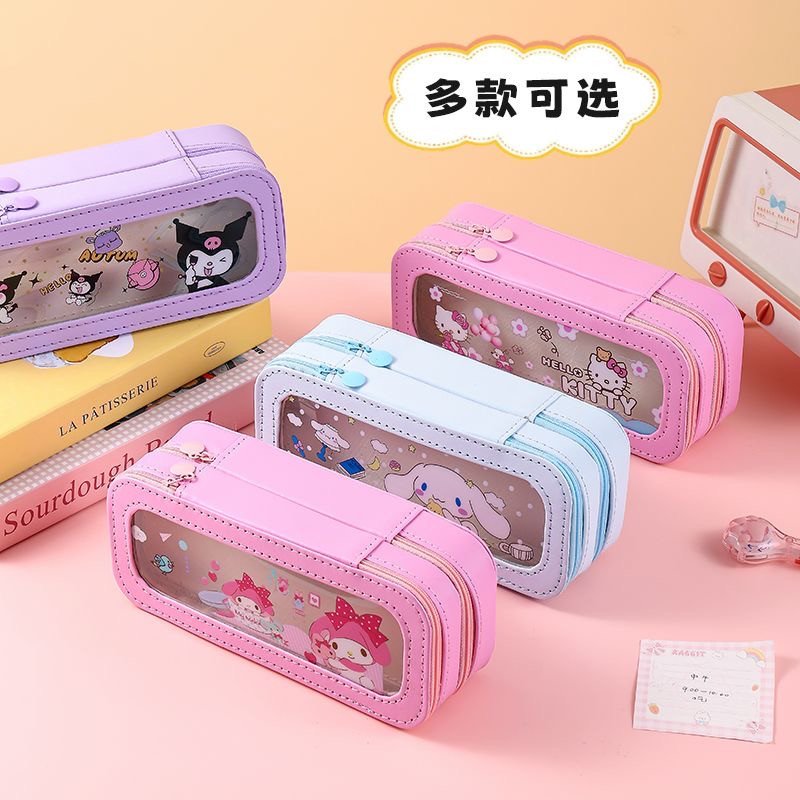 Cute Kawaii Sanrio Designed Large Capacity Pencil Bag