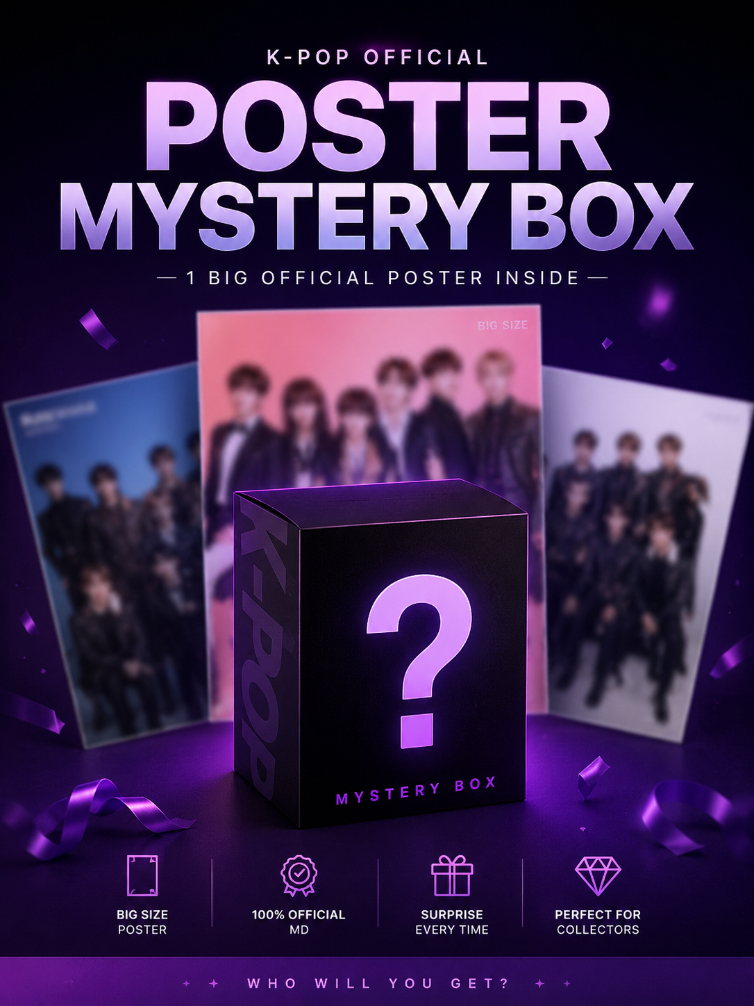 K-POP OFFICIAL POSTER MYSTERY BOX