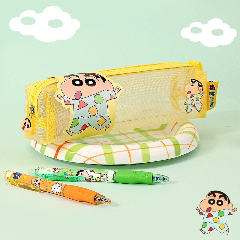 Caryon Shin-Chan Mesh Portable Nylon Pencil Bag
