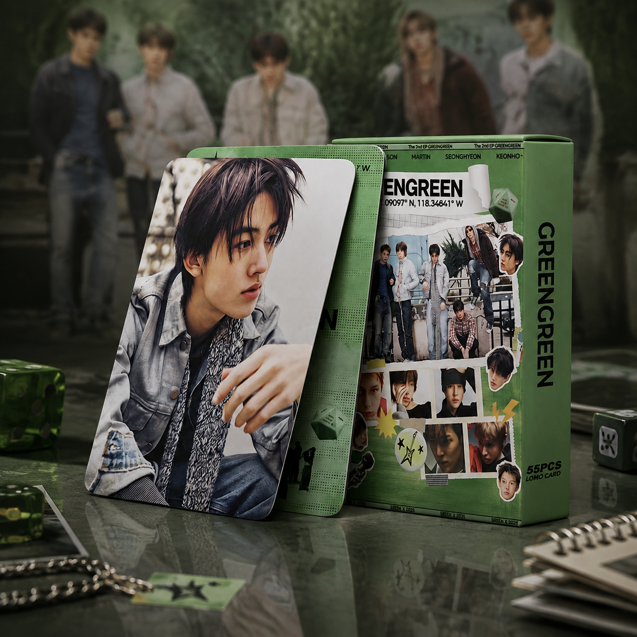 54Pcs/Box CORTIS GREENGREEN Concept Photocard/Lomocard